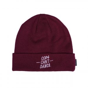Cops can’t dance beanie  maroon