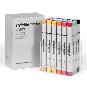 Stylefile Marker Varf Pensula 24 pcs Main A